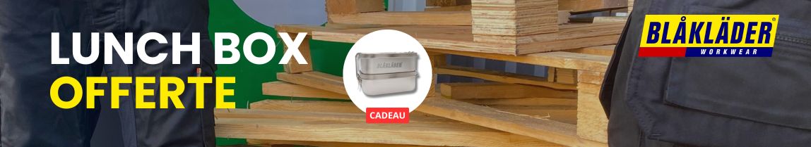Lunch box offerte pour l'achat d'un short ou pantalon Blaklader
